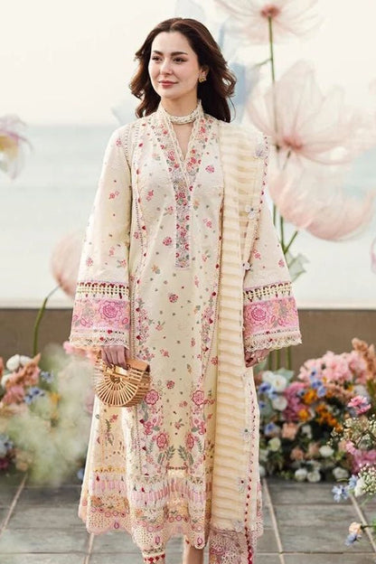 DFW-885 Qalamkar Nazir Heavy Embroidery 3PC Lawn Suit