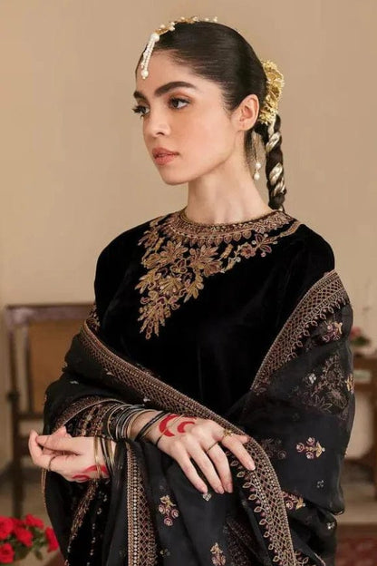 DFW-1146 Baroque Embroidery 3PC Dhanak Suit