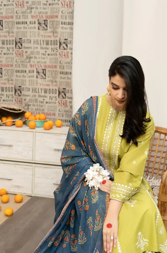 DFW-391 Urge Heavy Embroidery 3Pc Lawn Suit