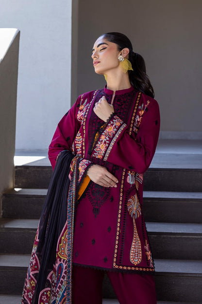 DFW-1026 Zainab Chottani Embroidery 3PC Dhanak Suit