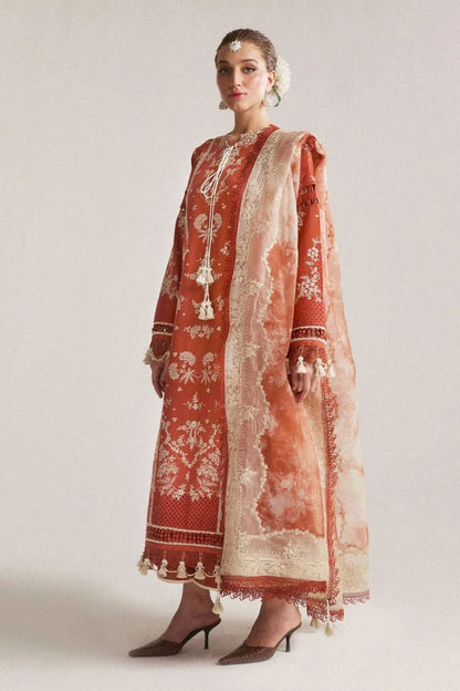 DFW-987 Hussain Rehar Heavy Embroidery 3PC Dhanak Suit