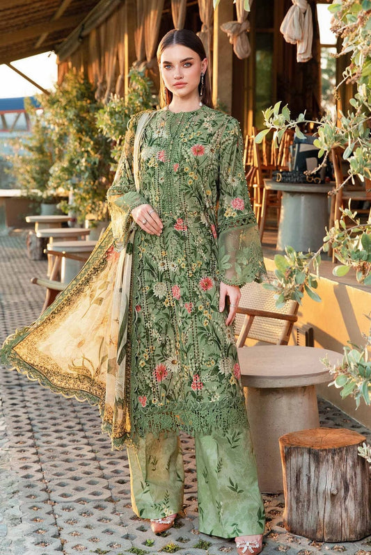 DFW-1070 Maria B Embroidery 3PC Khaddar Suit