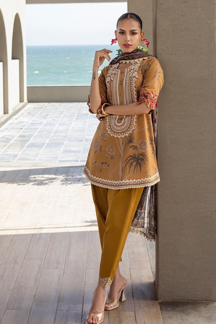 DFW-1178 Zainab Chottani Embroidery 3PC Karandi Suit