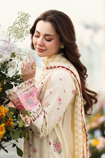 DFW-885 Qalamkar Nazir Heavy Embroidery 3PC Lawn Suit