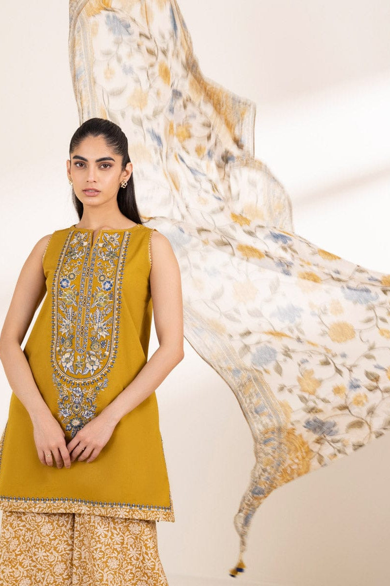 DFW-1127 Sapphire Embroidery 3PC Karandi Suit