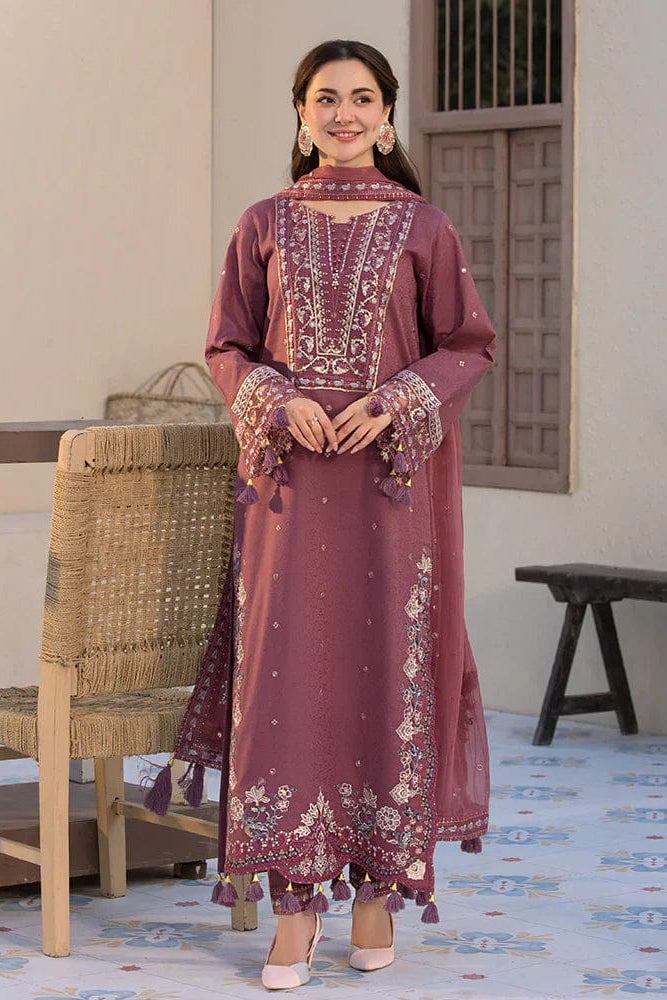 DFW-1132 Jade Embroidery 3PC Dhanak Suit