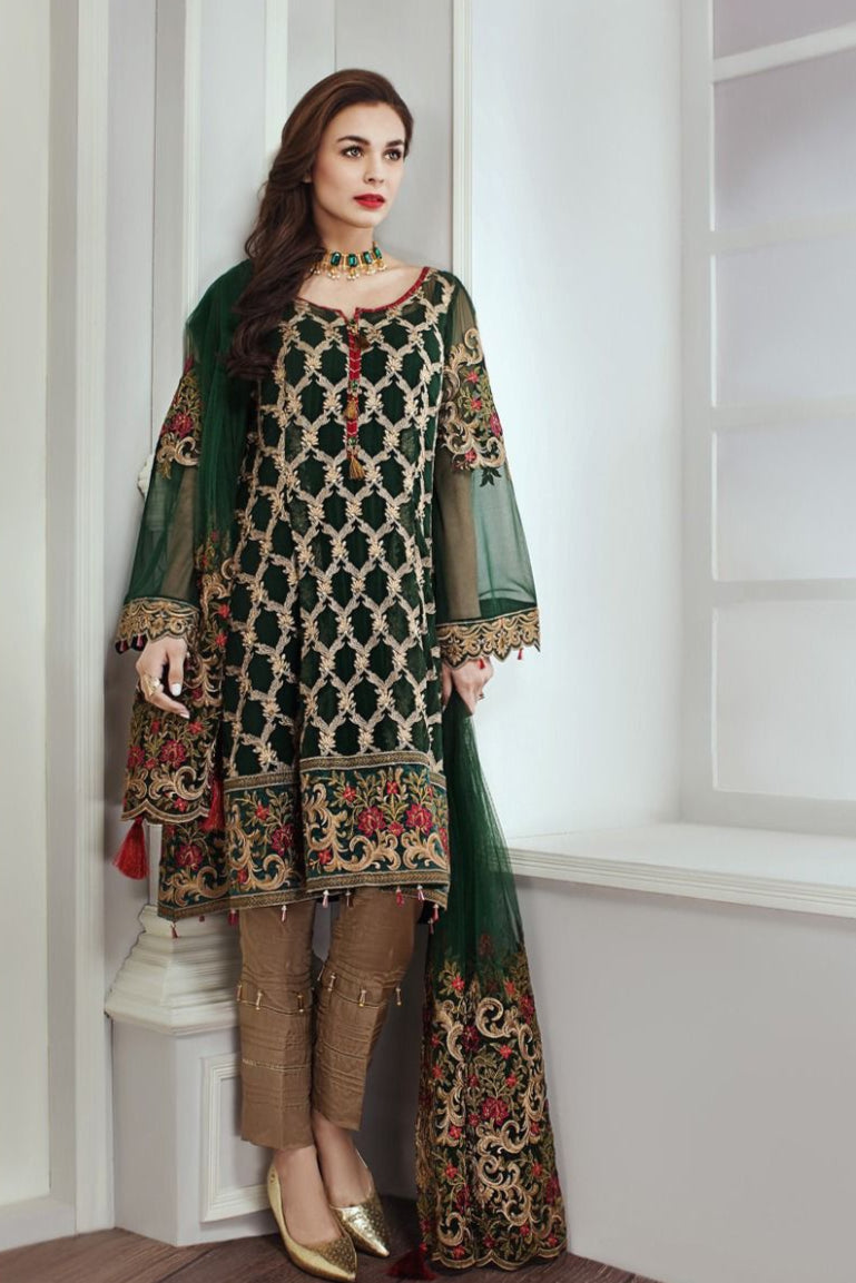 DFW-113 Jazmin Unstitched Embroidery Lawn Dress