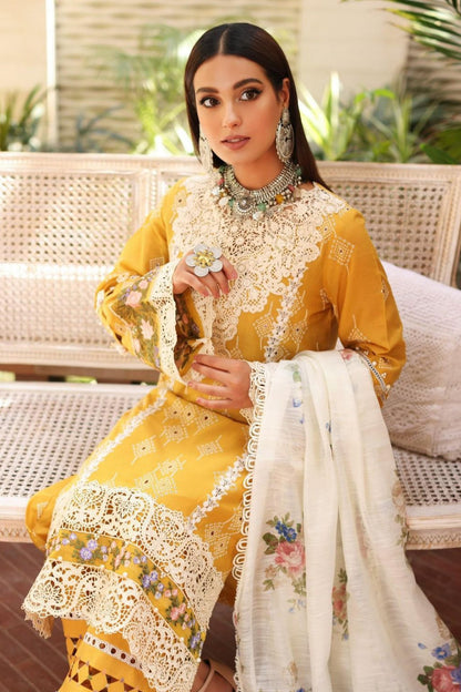 DFW-479 Jazmin Heavy Embroidery 3Pc Lawn Suit