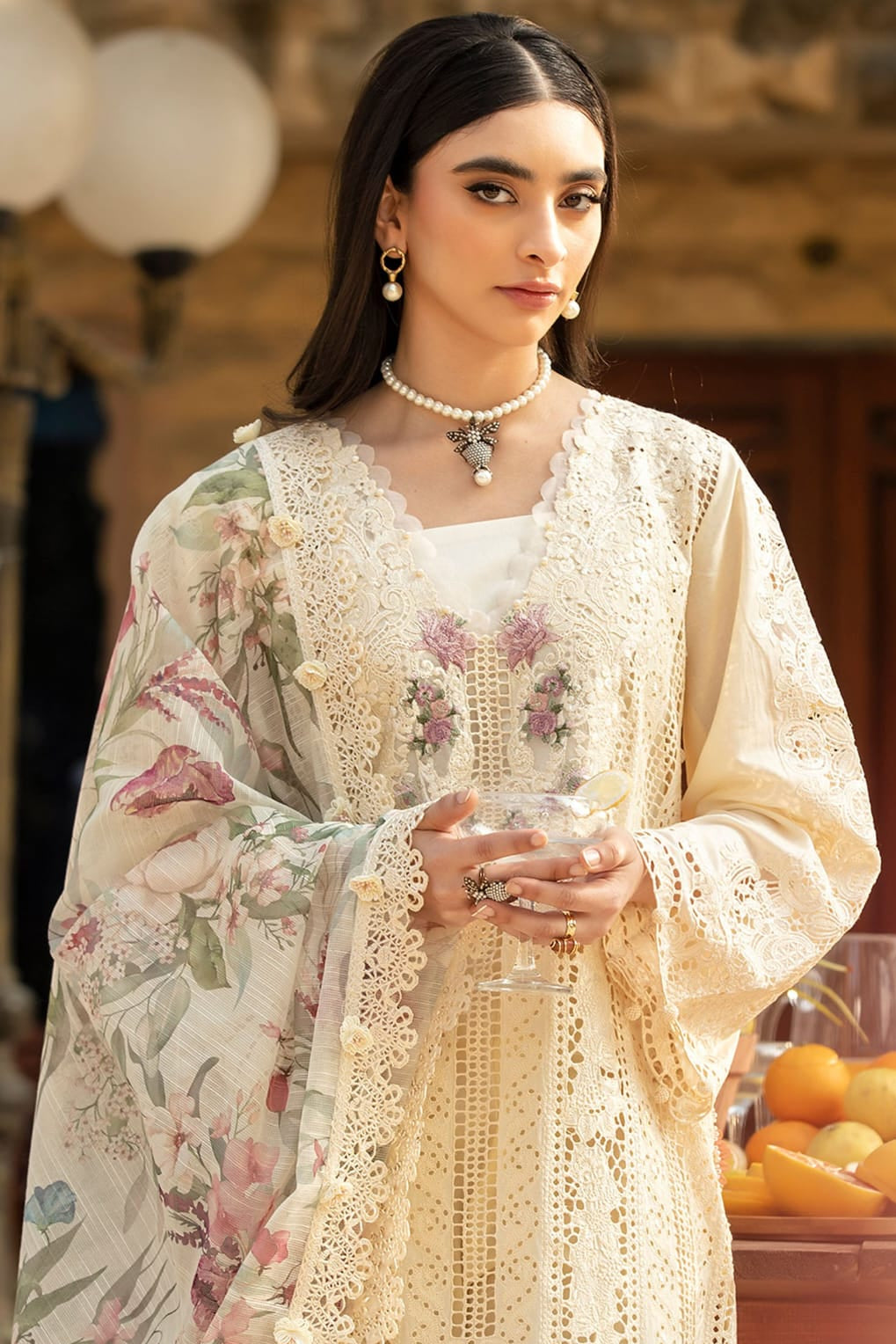 DFW-1330 Elaf Embroidery 3PC Lawn Suit