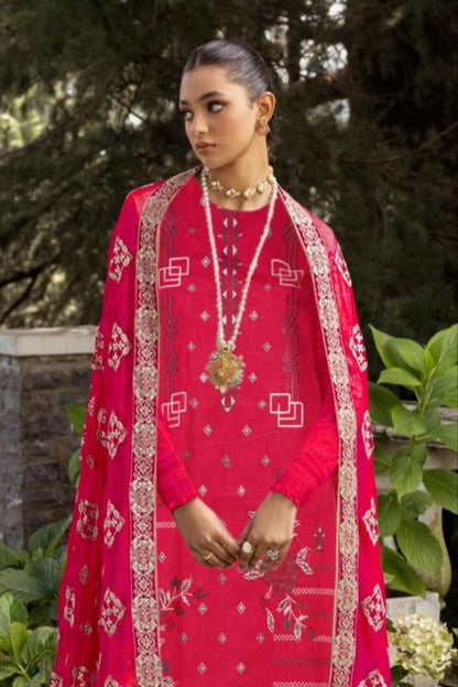 DFW-472 Ramsha Heavy Embroidery 3Pc Lawn Suit