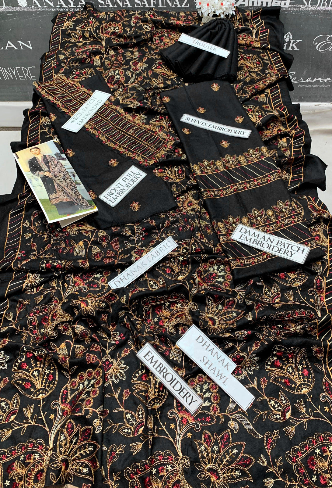 DFW-970 Bareeze Heavy Embroidery 3PC Dhanak Suit