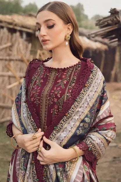 DFW-1113 Maria B Heavy Embroidery 3PC Dhanak Suit
