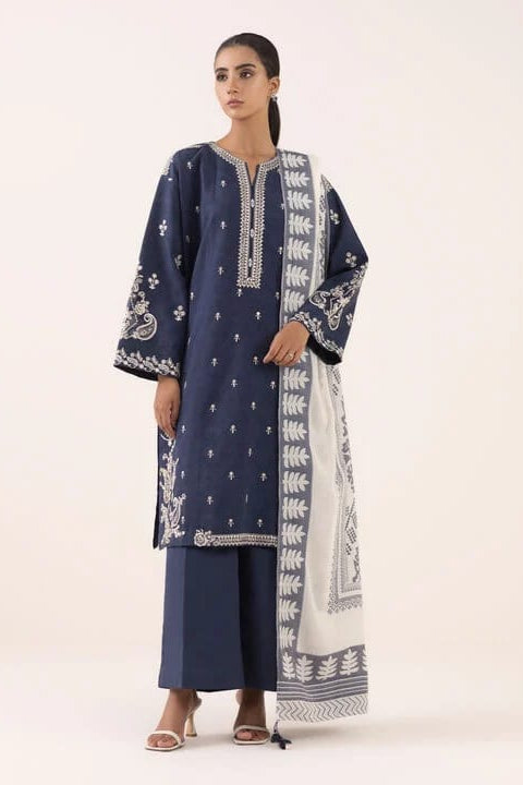 DFW-875 Sapphire Heavy Embroidery 3PC Dhanak Suit