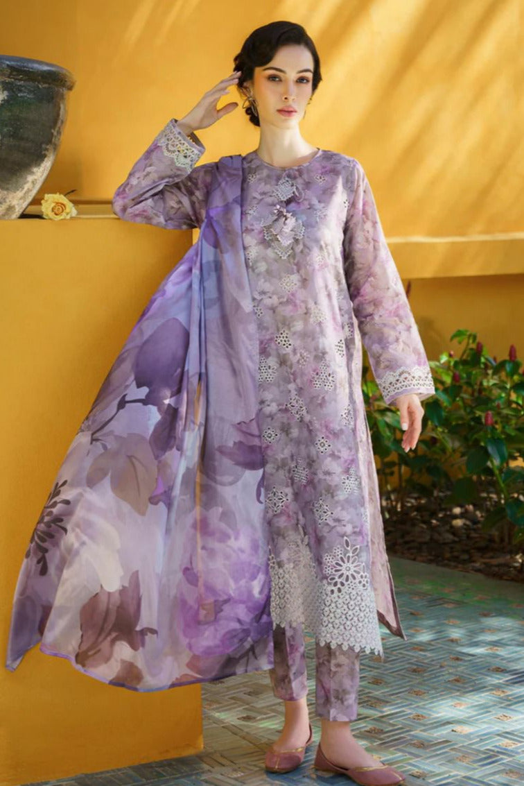 DFW-403 Baroque Embroidery 3Pc Lawn Suit