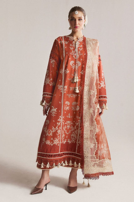 DFW-987 Hussain Rehar Heavy Embroidery 3PC Dhanak Suit