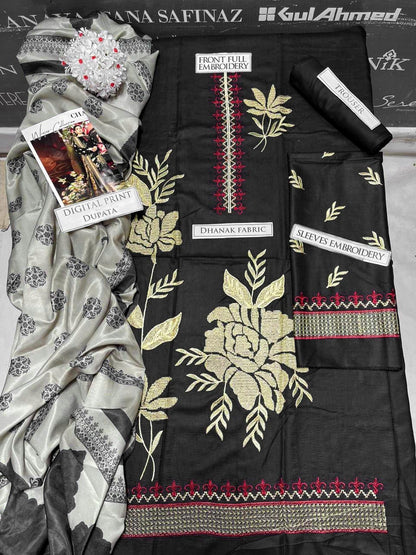 DFW-1079 Charizma Embroidery 3PC Dhanak Suit
