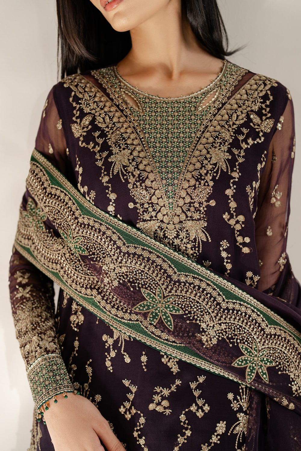 DFW-920 Jazmin Heavy Embroidery 3PC Dhanak Suit