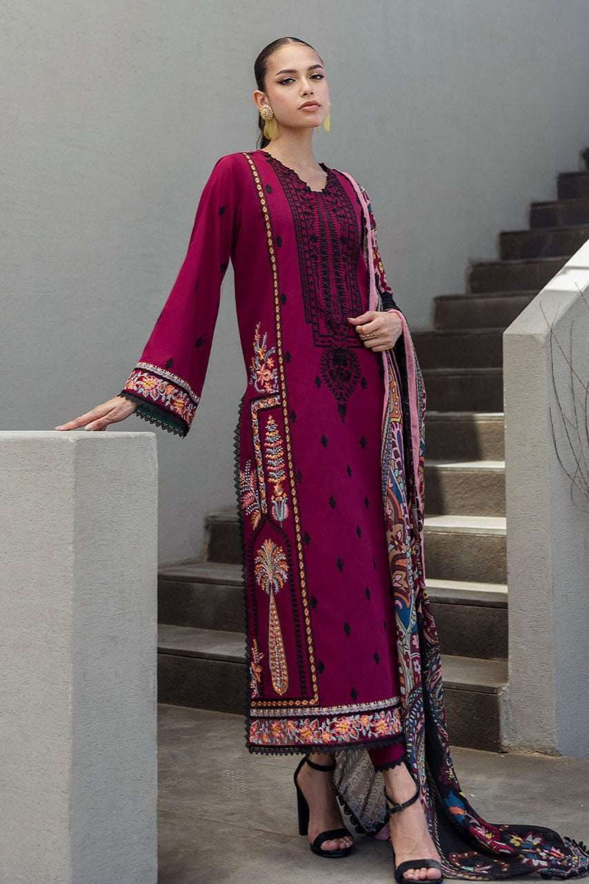 DFW-1026 Zainab Chottani Embroidery 3PC Dhanak Suit