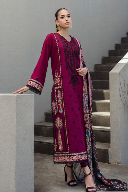 DFW-1026 Zainab Chottani Embroidery 3PC Dhanak Suit