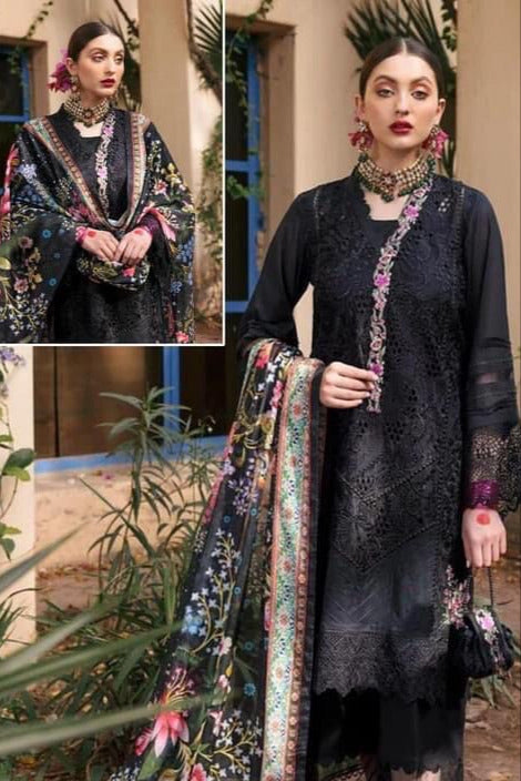 DFW-443 Heer Heavy Embroidery 3Pc Lawn Suit