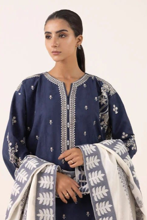 DFW-875 Sapphire Heavy Embroidery 3PC Dhanak Suit