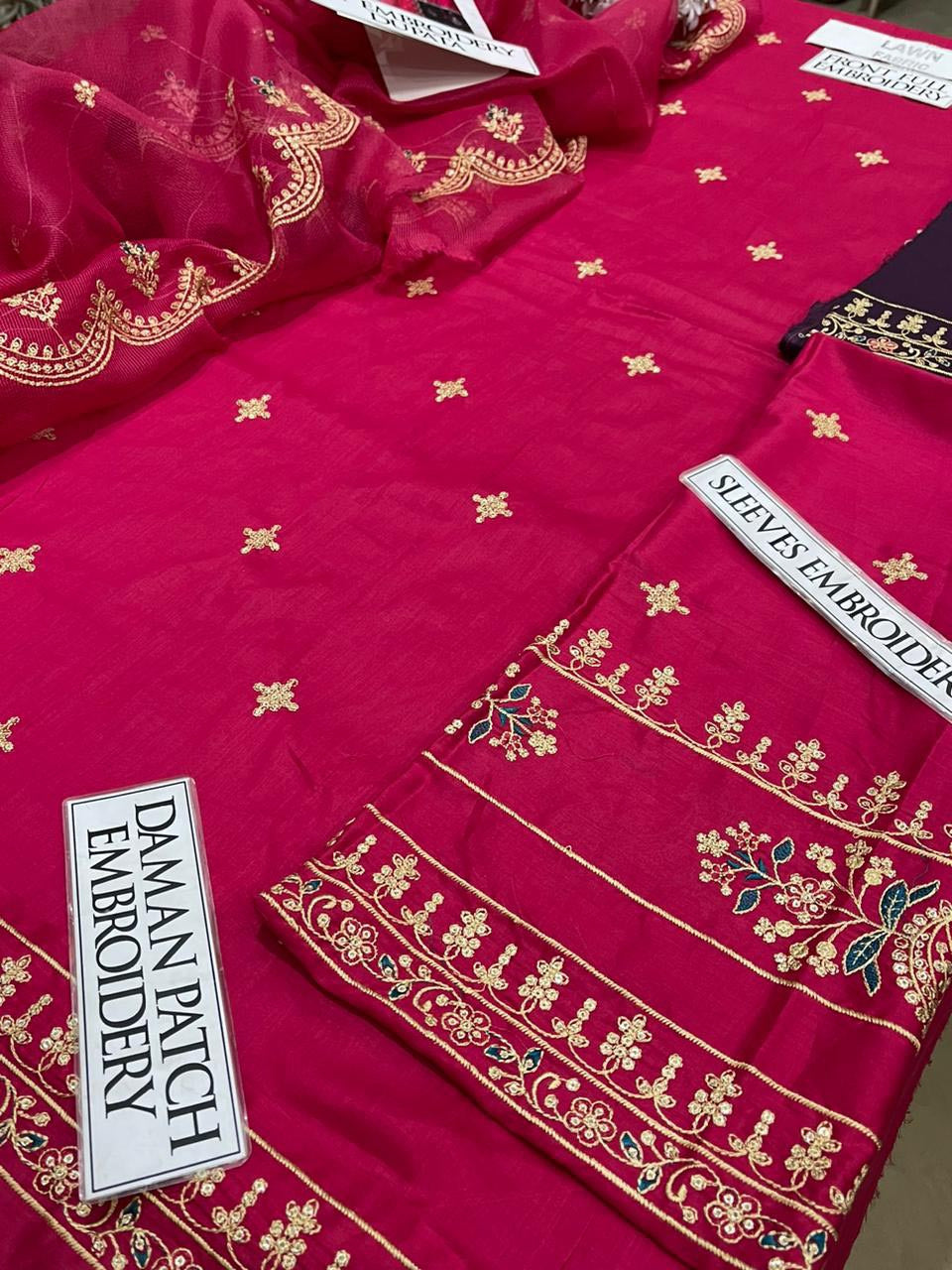 DFW-1350 Maria B Embroidery 3PC Lawn Suit