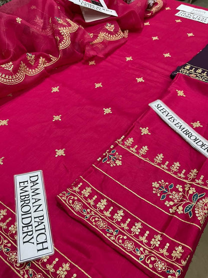 DFW-1350 Maria B Embroidery 3PC Lawn Suit