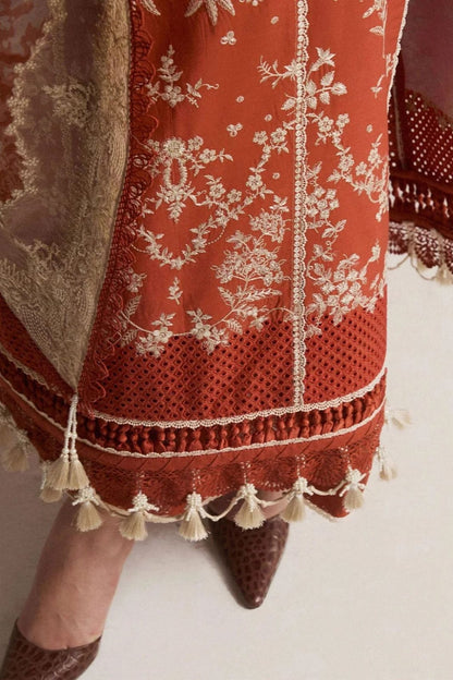 DFW-987 Hussain Rehar Heavy Embroidery 3PC Dhanak Suit