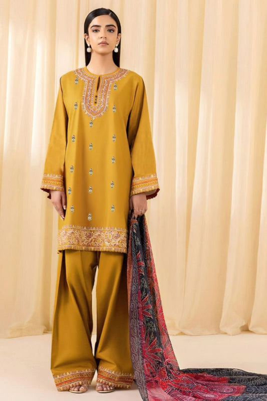 DFW-332 Maria B Heavy Embroidery 3Pc Lawn Suit