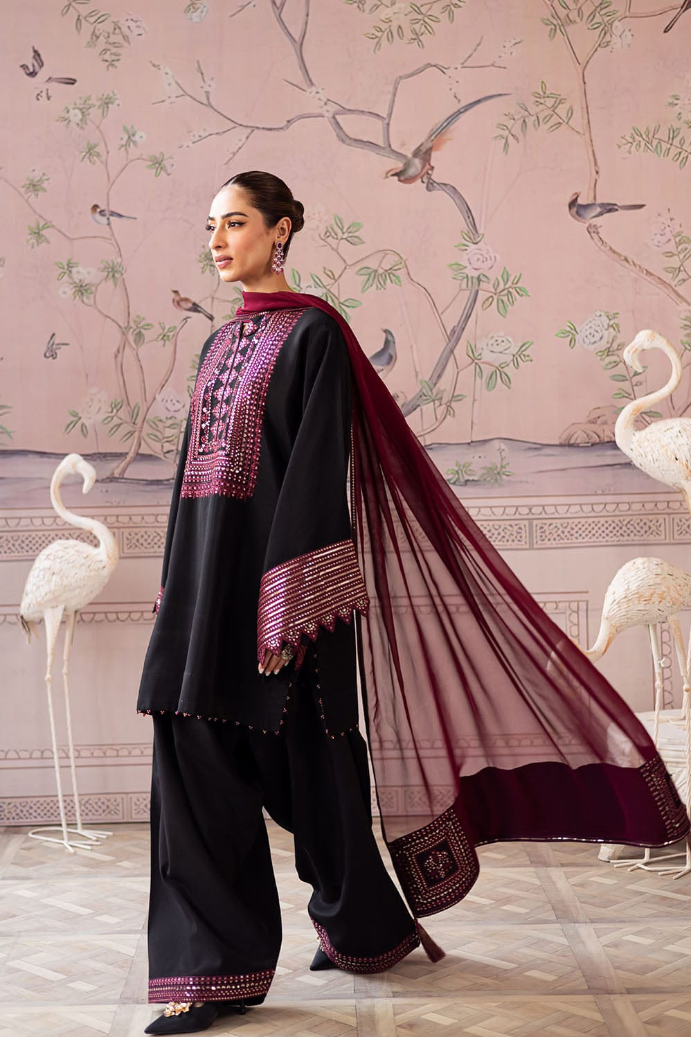 DFW-1148 Vanya Embroidery 3PC Dhanak Suit