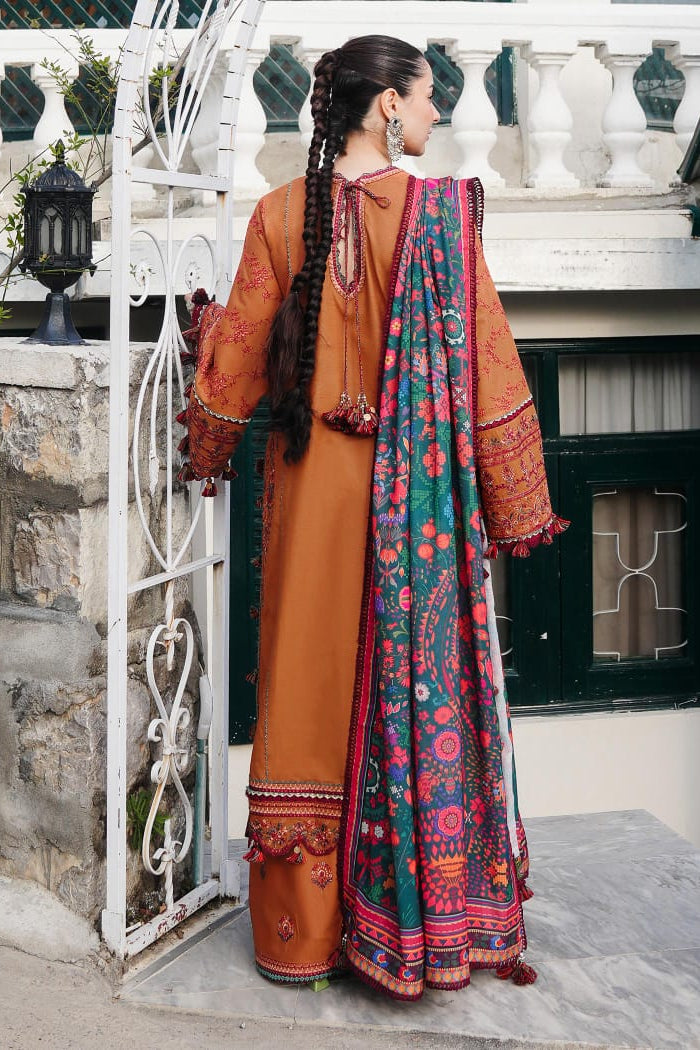 DFW-1188 Hussain Rehar Embroidery 3PC Dhanak Suit