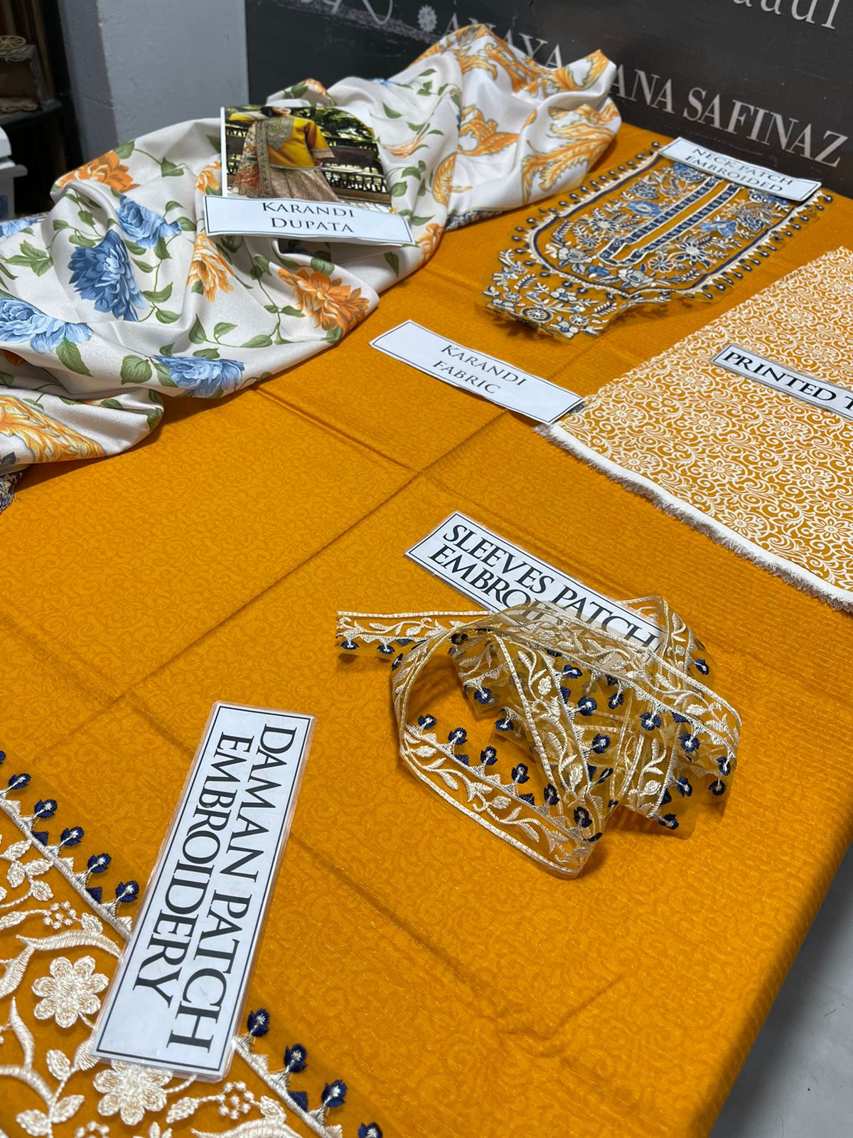 DFW-1127 Sapphire Embroidery 3PC Karandi Suit