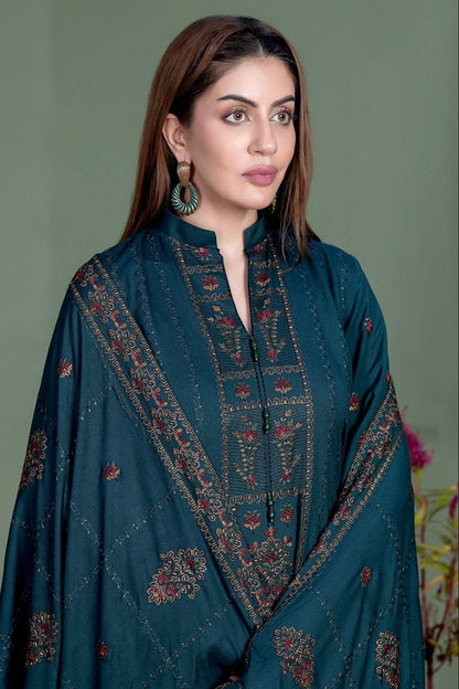 DFW-1064 Noor e Fajar Heavy Embroidery 3PC Dhanak Suit