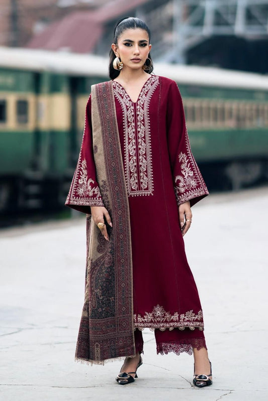 DFW-114 Zara Shah Jahan Unstitched Embroided Lawn Dress