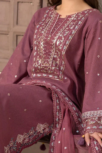 DFW-1132 Jade Embroidery 3PC Dhanak Suit
