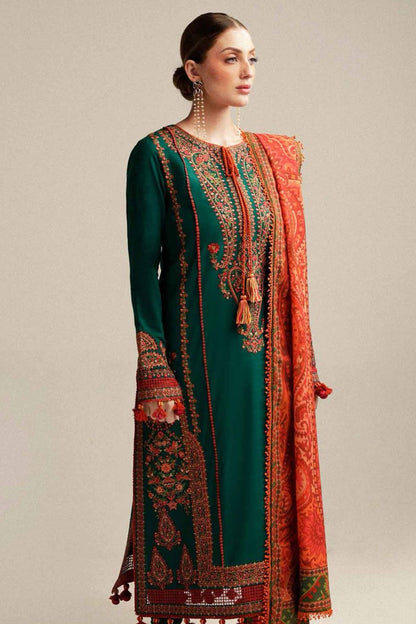 DFW-1226 Hussain Rehar Embroidery 3PC Dhanak Suit