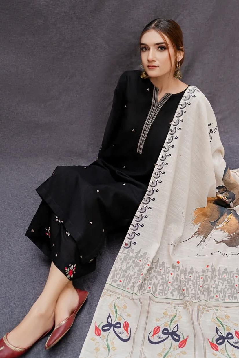 DFW-614 Urge Heavy Embroidery 3Pc Lawn Suit