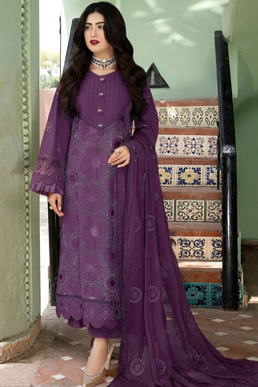 DFW-268 Zara Shah Jahan Heavy Embroidery 2Pc Lawn Dress