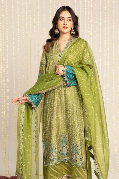 DFW-921 Maria B Heavy Embroidery 3PC Dhanak Suit