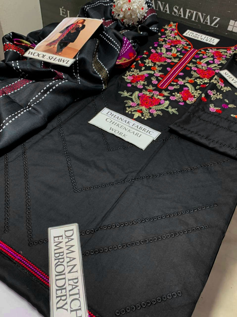 DFW-1172 Jazmin Embroidery 3PC Dhanak Suit