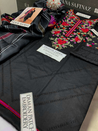DFW-1172 Jazmin Embroidery 3PC Dhanak Suit