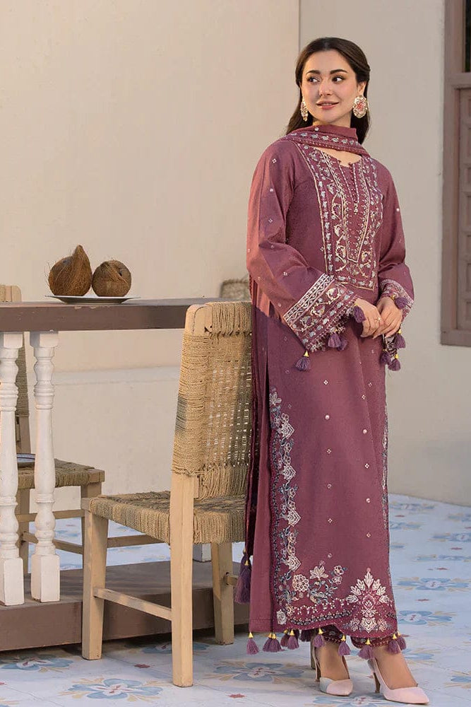 DFW-1132 Jade Embroidery 3PC Dhanak Suit