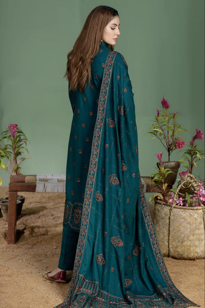 DFW-1064 Noor e Fajar Heavy Embroidery 3PC Dhanak Suit