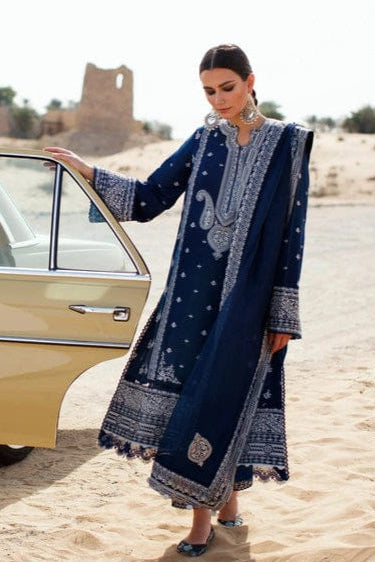 DFW-1004 Zaha Heavy Embroidery 3PC Dhanak Suit