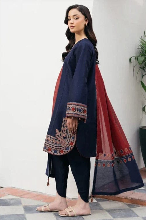 DFW-1071 Jazmin Embroidery 3PC Dhanak Suit