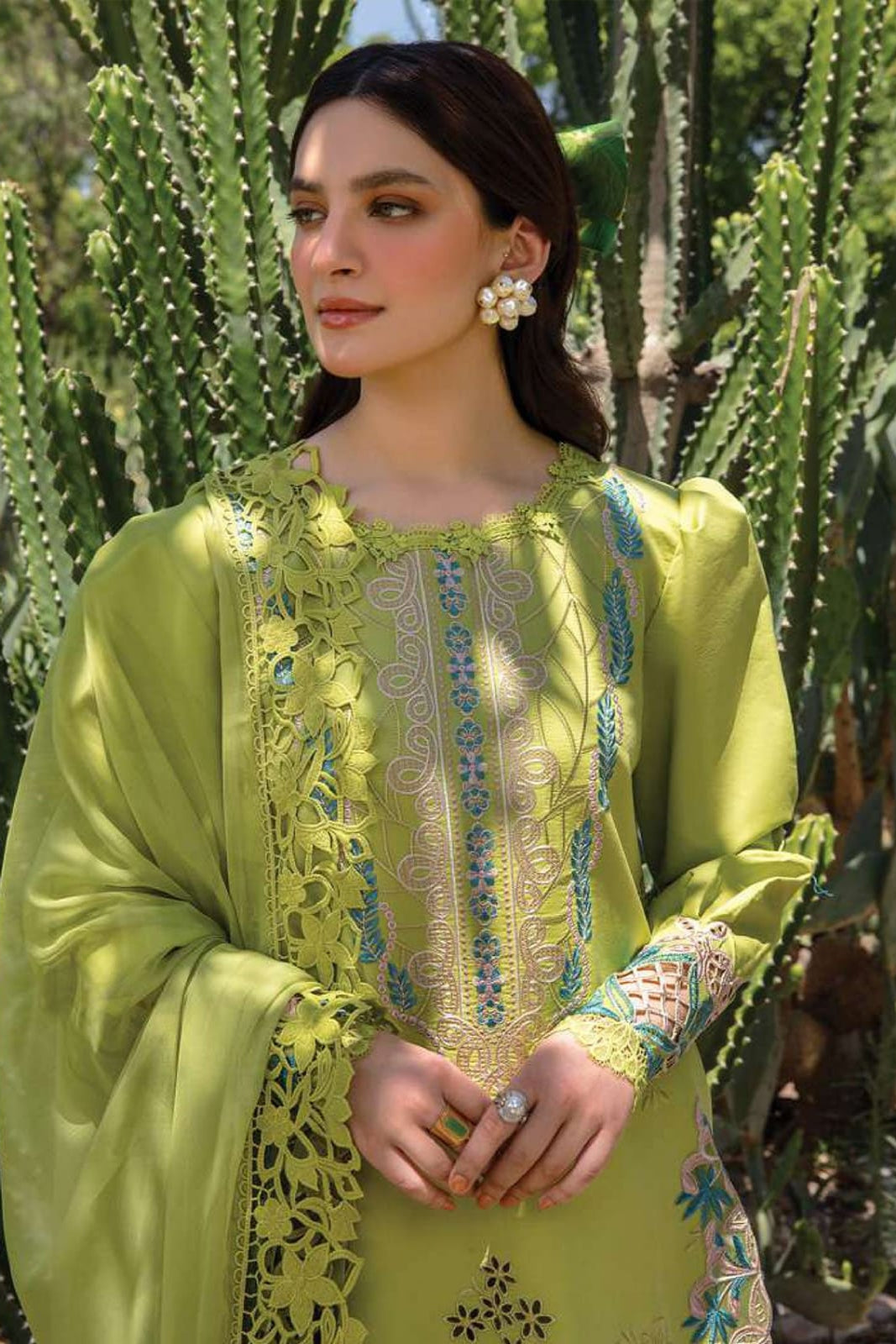 DFW-1049 Rang Rasiya Embroidery 3PC Dhanak Suit