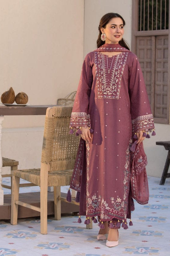 DFW-1132 Jade Embroidery 3PC Dhanak Suit