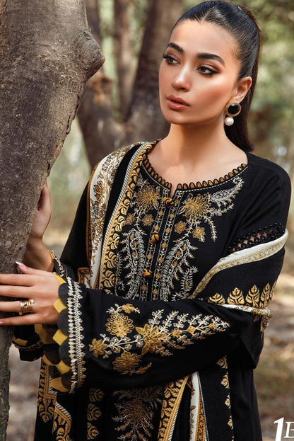 DFW-988 Maria B Heavy Embroidery 3PC Dhanak Suit