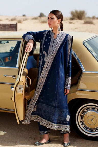 DFW-1004 Zaha Heavy Embroidery 3PC Dhanak Suit
