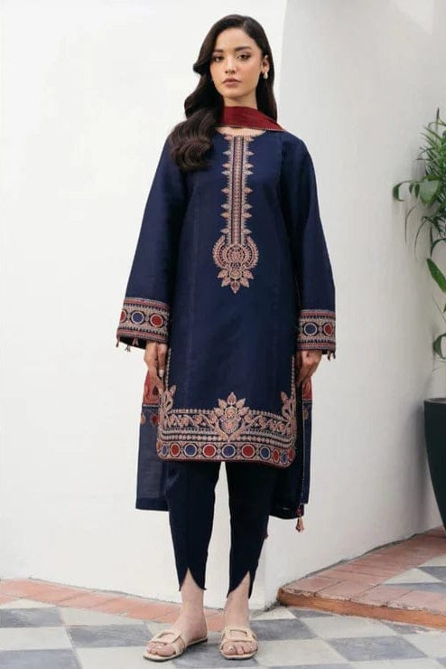 DFW-1071 Jazmin Embroidery 3PC Dhanak Suit